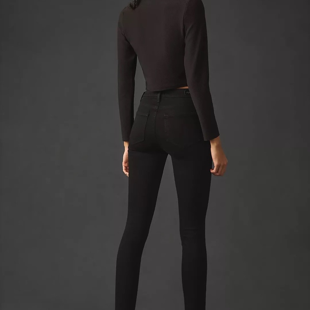 Top Rated Paige High-Rise Hoxton Black Jeans $189 Original, Skinny/Straight